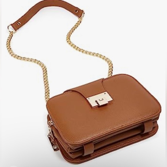 NWT Ladies Black PU Leather Shoulder Bag Evening Clutch Purse Cross - Picture 4 of 13